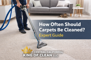 How often should carpets be cleaned
